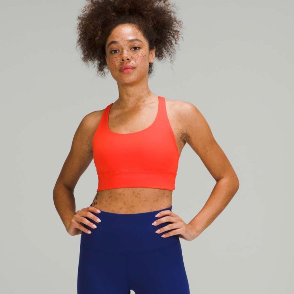 NWT Autumn Red Long Line Energy Bra - Picture 3 of 11